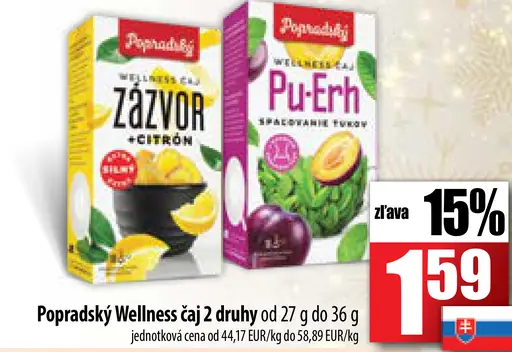 Wellness čaj zázvor + citrón