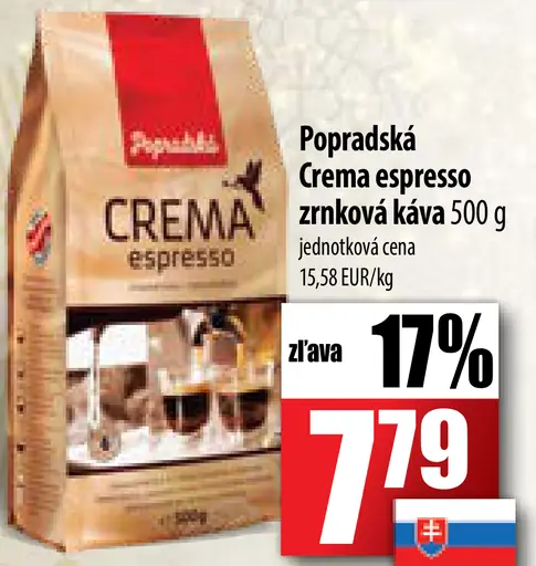 Crema espresso zrnková káva