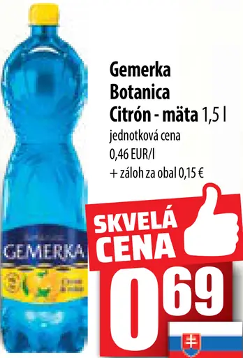 Gemerka Botanica citrón - mäta