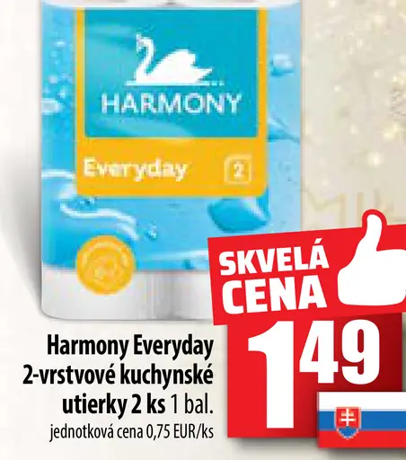 Harmony Everyday 2-vrstvové kuchynské utierky