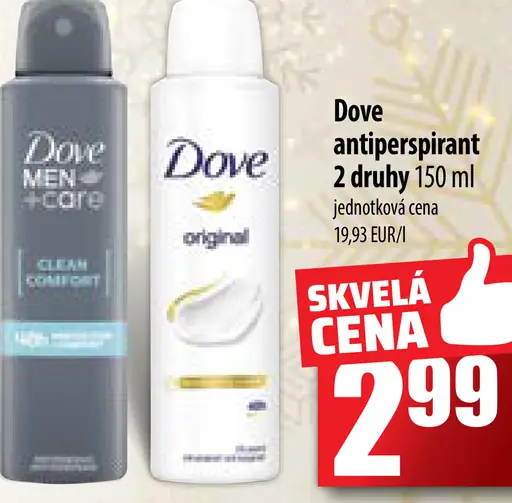 Dove antiperspirant