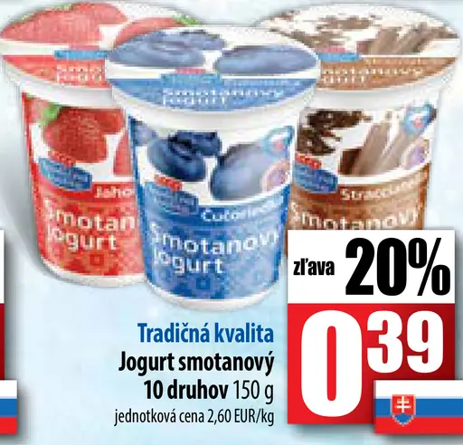 Jogurt smotanový