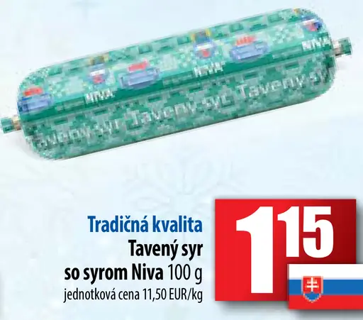 Tavený syr so syrom Niva