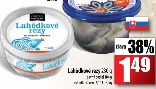 Lahôdkové rezy