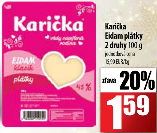 Karička eidam plátky