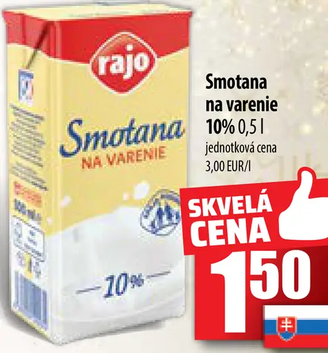 Smotana na varenie