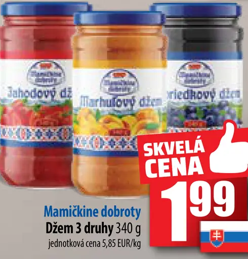 Džem 3 druhy