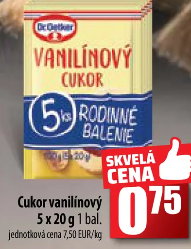 Cukor vanilínový