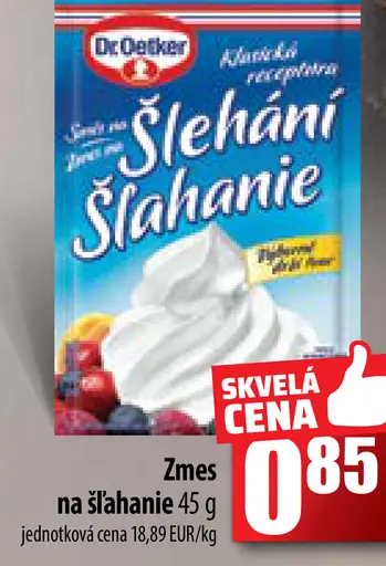 Zmes na šľahanie