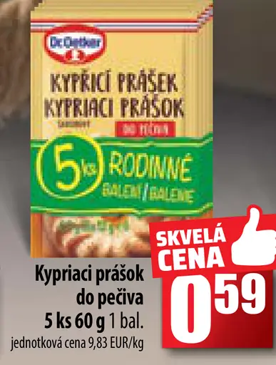 Kypriaci prášok do pečiva