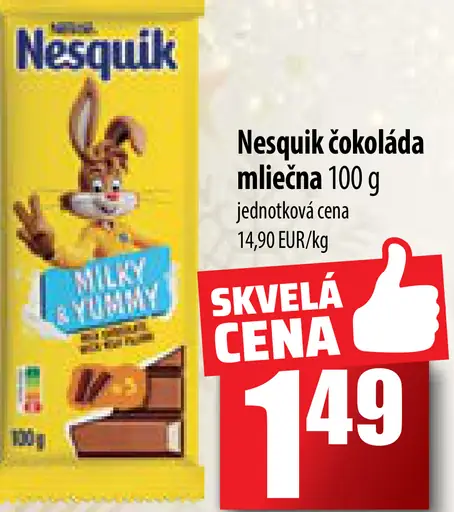 Nesquik čokoláda mliečna