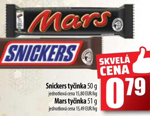 Snickers tyčinka