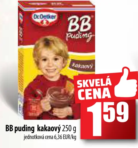 BB puding kakaový