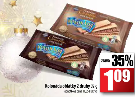 Kolonáda obláčky 2 druhy