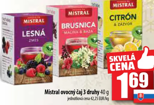 Mistral ovocný čaj 3 druhy