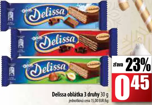 Delissa oblátka 3 druhy