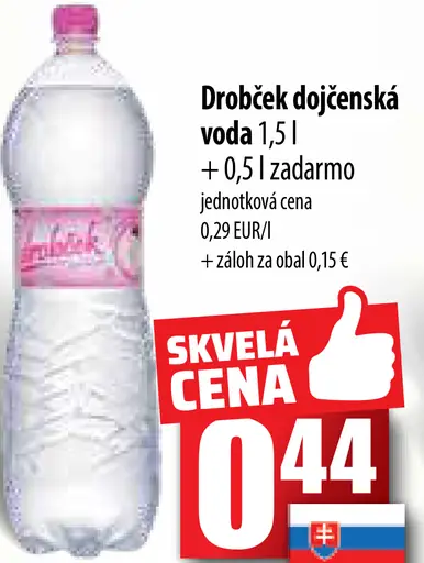 Drobček dojičenská voda