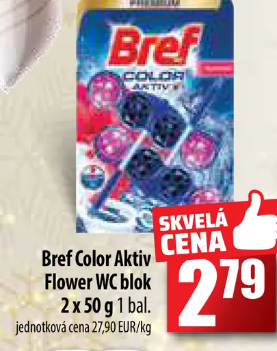 Bref Color Aktiv Flower WC blok