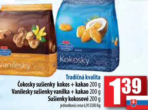 Čokosky sušienky kokos + kakao