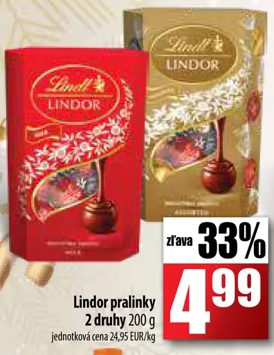 Lindor pralinky