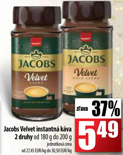 Jacobs Velvet instantná káva