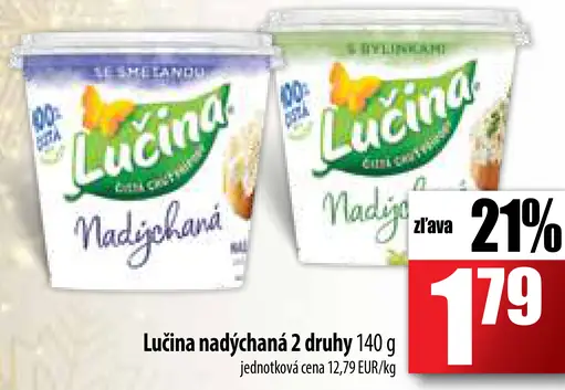 Lučina nadýchaná 2 druhy