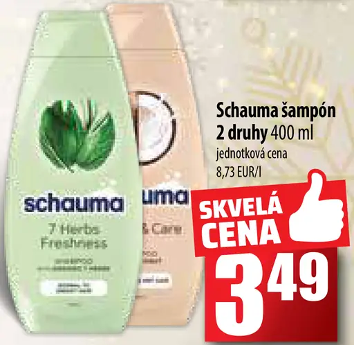 Schauma šampón 2 druhy