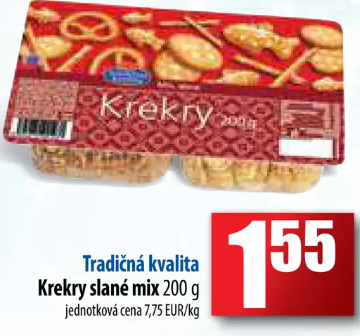 Krekry slané mix