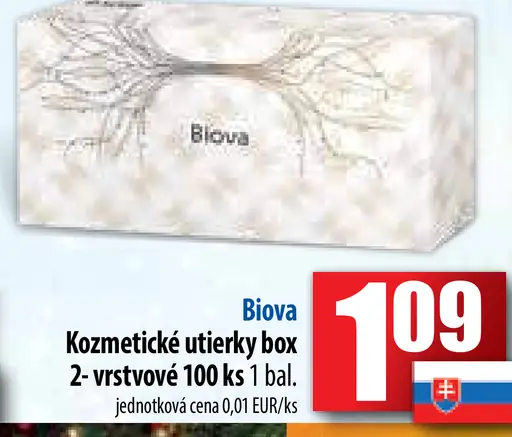 Kozmetické utierky box 2-vrstvové