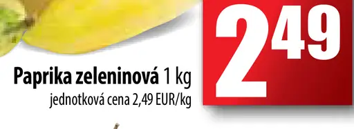 Paprika zeleninová