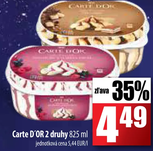 Carte D'OR 2 druhy