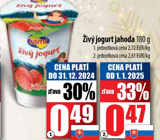 Živý jogurt jahoda