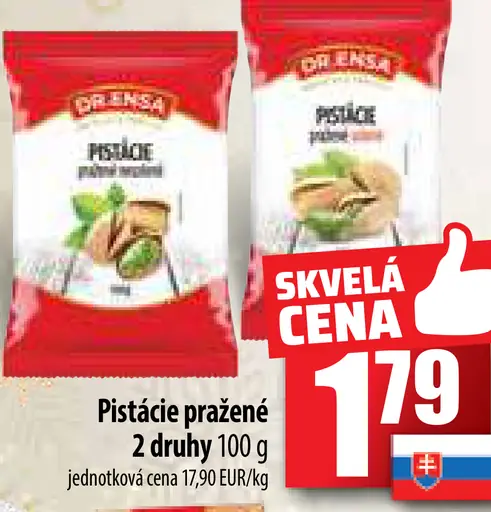 Pistácie pražené