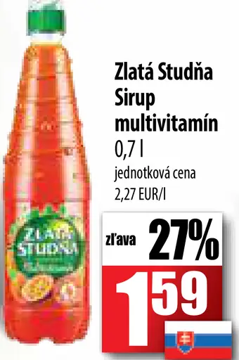 Zlatá Studňa Sirup multivitamín