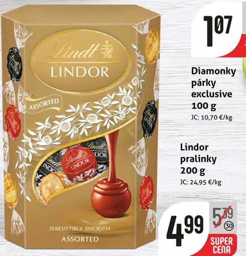 Lindor pralinky