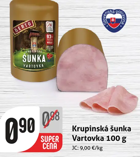 Krupinská šunka Vartovka