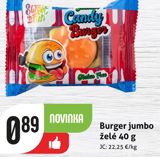 Burger jumbo želé