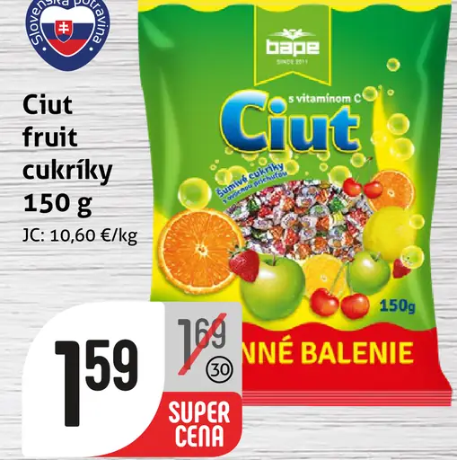 Ciut fruit cukríky