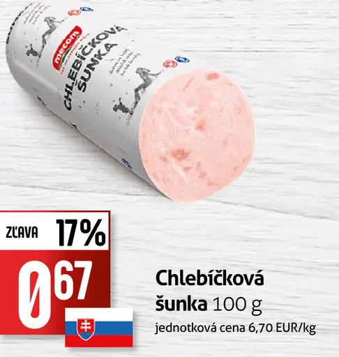 Chlebíčková šunka