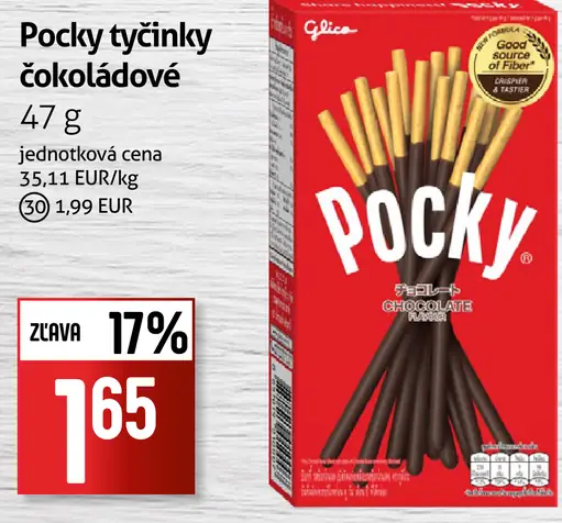 Pocky tyčinky čokoládové