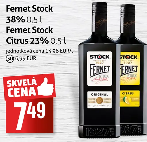 Fernet Stock 38 %