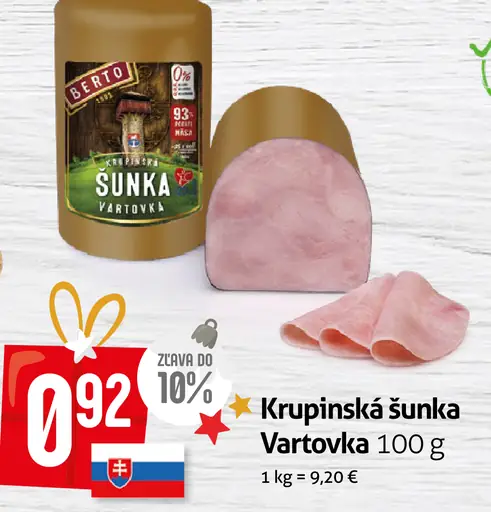 Krupinská šunka Vartovka