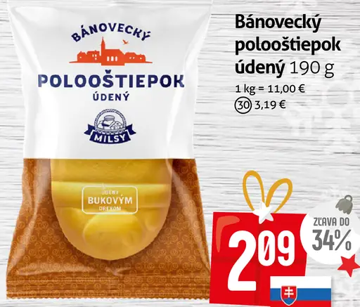 Báňovecký pološtiepok údený