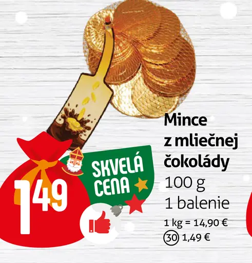 Mince z mliečnej čokolády