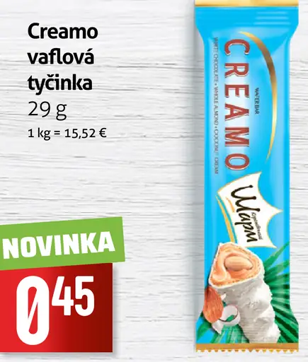 Creamo vaflová tyčinka