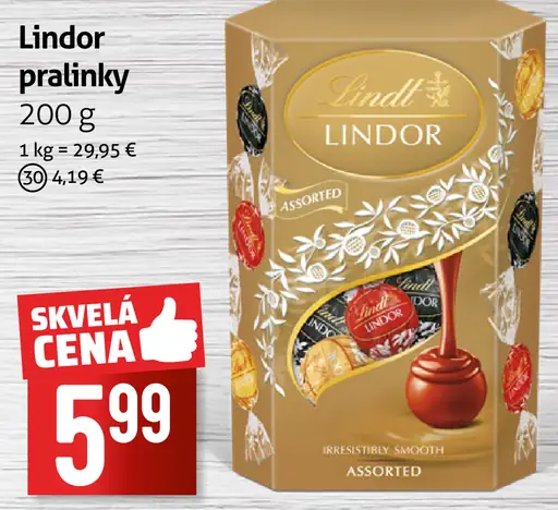 Lindor pralinky