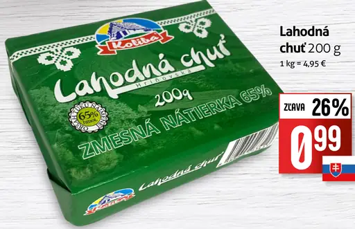Lahodná chuť zmesná nátierka
