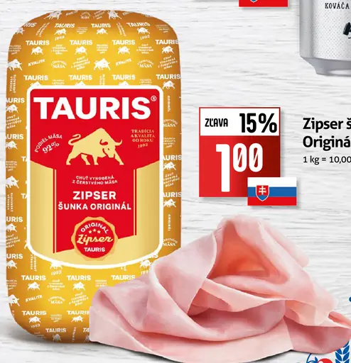 Tauris Zipser šunka originál