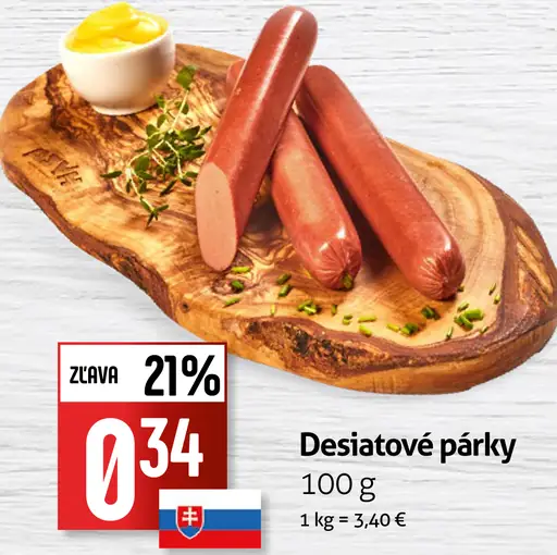 Desiatové párky