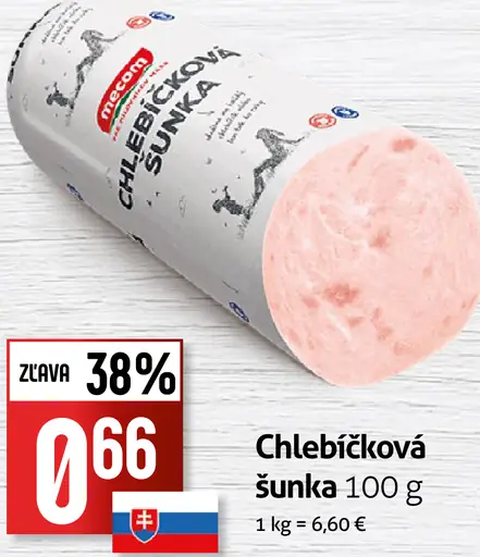 Chlebíčková šunka